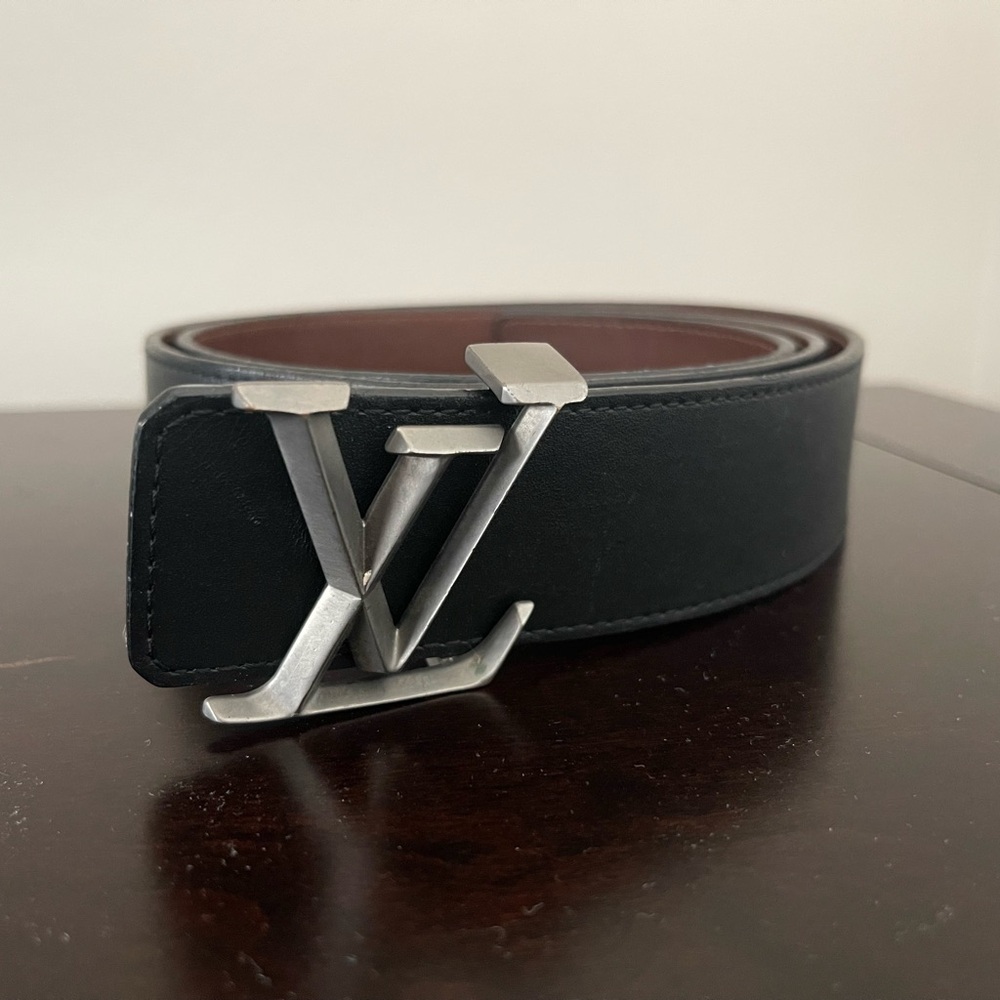 Louis Vuitton Black and Brown Reversible Belt - Picture 2 of 2